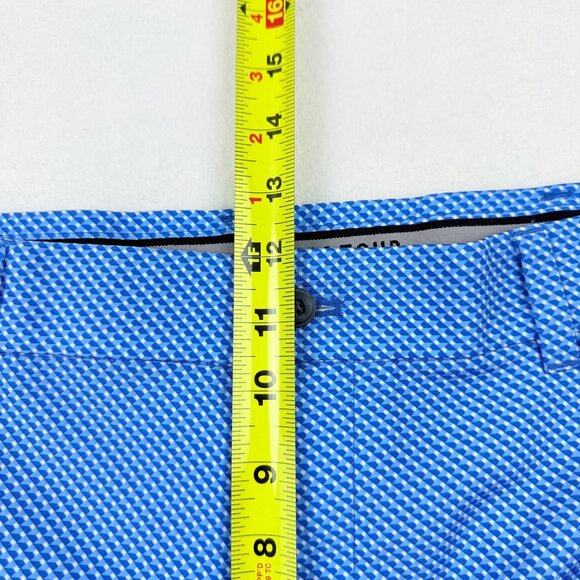 PGA Tour Men's Active Gripper Waistband UPF 50 Stretch Blue Shorts Size 38 NWT - Picture 9 of 11